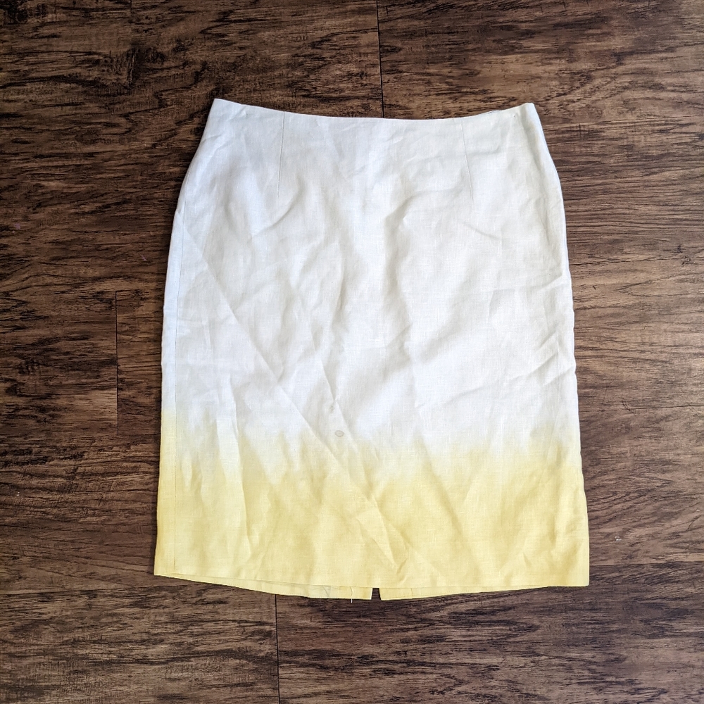 J. Crew Linen Ombre Skirt